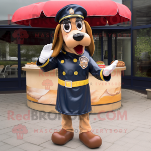 Navy Hot Dog maskot kostume...