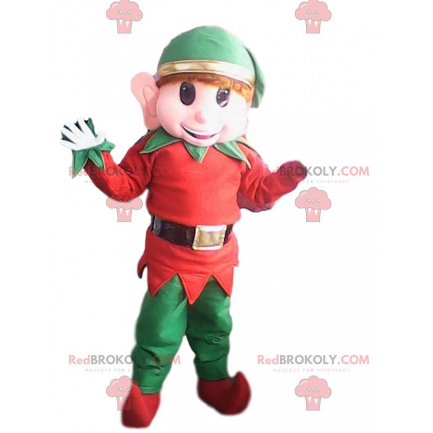 Childish elf mascot with his big ears - Redbrokoly.com