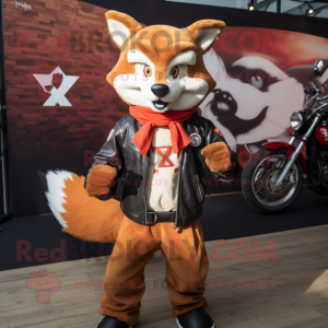 Postava maskota Red Fox...