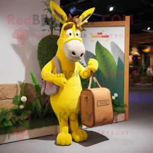 Yellow Donkey mascotte...