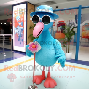 Sky Blue Flamingo mascotte...