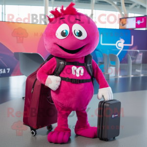 Magenta Computer mascotte...