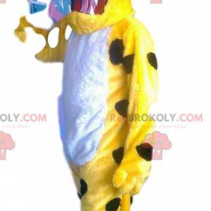 Mascotte leopardo giallo super bella e divertente -