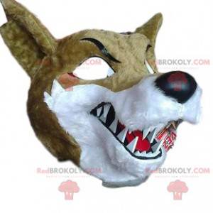 Heftiges Wolfsmaskottchen mit riesigen scharfen Zähnen -