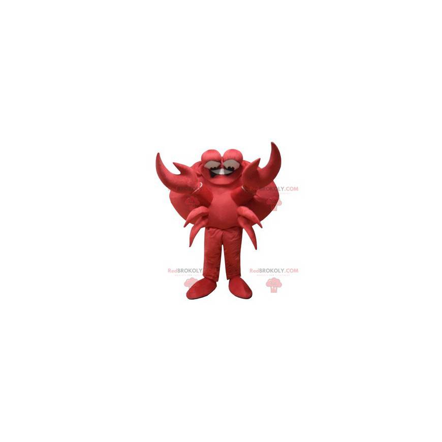 Mascote cômico do caranguejo vermelho com suas grandes garras - Mascote cômico do caranguejo vermelho com suas grandes garras -