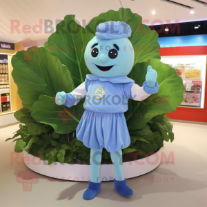 Sky Blue Cabbage Leaf...
