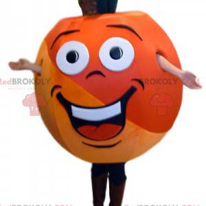 Beautiful apricot mascot very colorful and too happy -