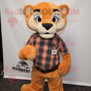 Orange Mountain Lion maskot...