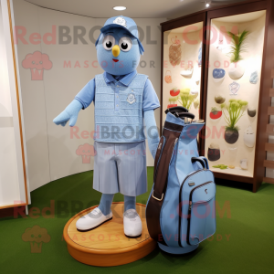 Sky Blue Golf Bag mascotte...