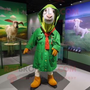 Green Boer Goat mascotte...