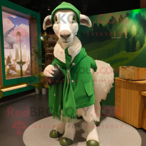 Green Boer Goat mascotte...