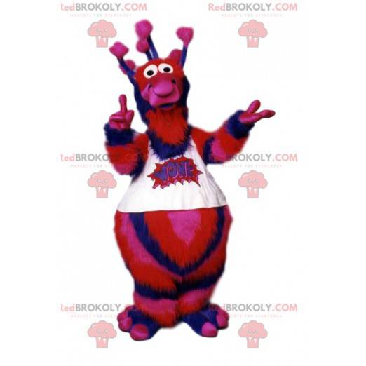 Tricolor alien mascot and its antennas! - Redbrokoly.com