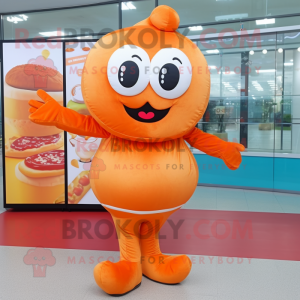 Orange Donut maskot kostym...