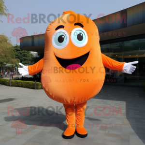 Orange Donut maskot kostume...