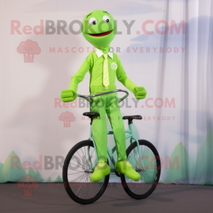 Lime Green Unicyclist...