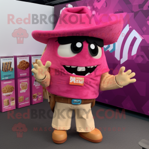 Pink Nachos maskot kostume...