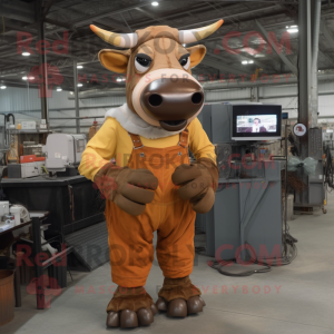 Rust Cow maskot kostume...