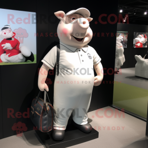 White Pig maskot kostume...