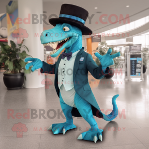 Cyan Spinosaurus mascotte...