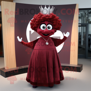Rödbrun drottning maskot...