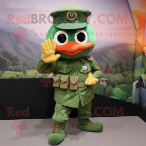 Peach Green Beret mascotte...