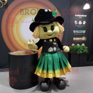 Sort Pot Of Gold maskot...