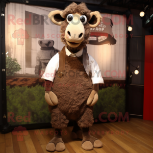 Brown Merino Sheep mascotte...