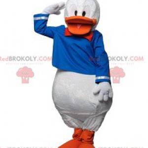 Maskot Donald se svým slavným kostýmem námořníka -