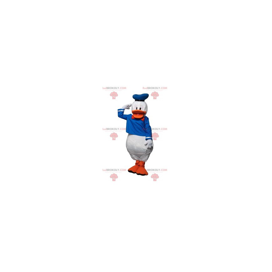 Mascota de Donald con su famoso disfraz de marinero -