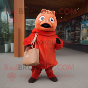 Rust Zalm mascotte kostuum...
