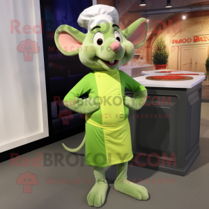 Limegrøn Ratatouille maskot...