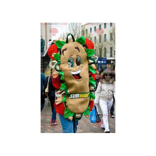 Giant and smiling sandwich mascot - Subway mascot -