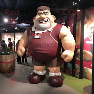 Maroon Strongman mascotte...