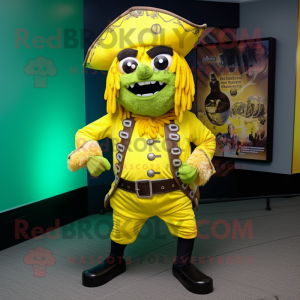 Citrongul Pirate maskot...