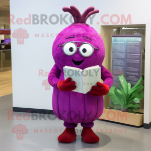 Magenta majroe maskot...