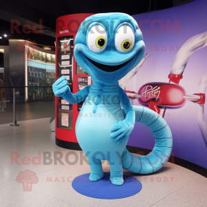 Sky Blue Snake maskot...