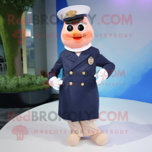 Navy abrikoos mascotte...