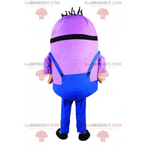 Purple Minion maskot, karakter av meg, stygg og stygg -