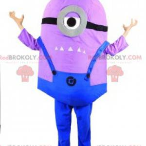 Purple Minion mascot, character of Me, ugly and nasty -