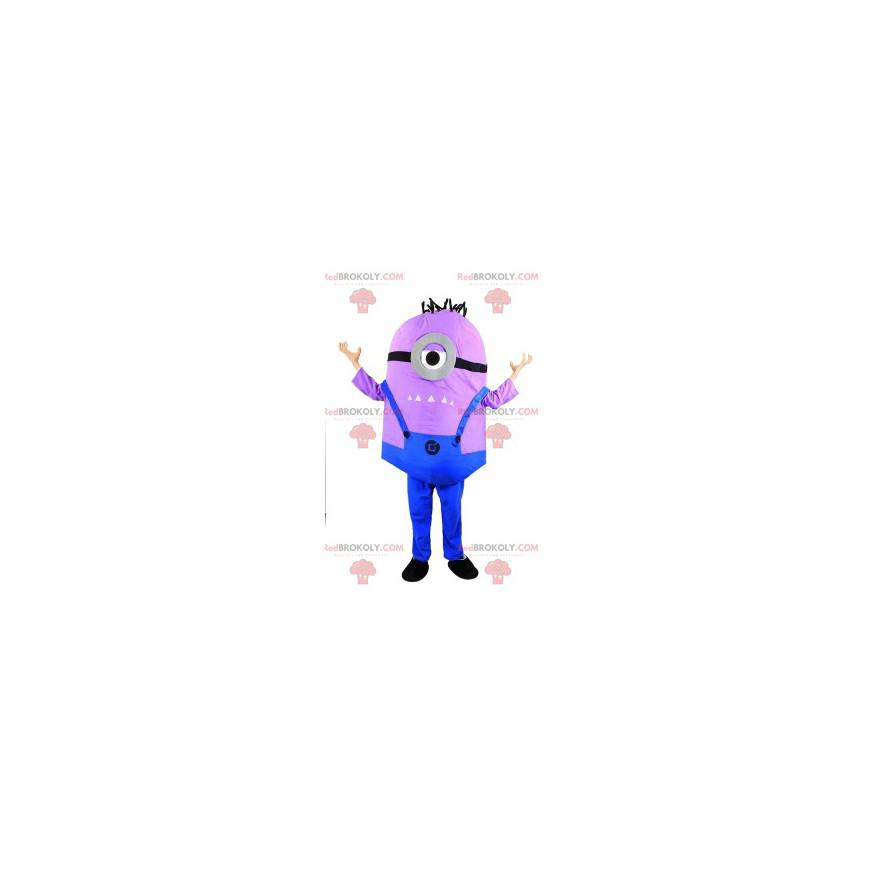 Mascotte paarse Minion, karakter van mij, lelijk en smerig -