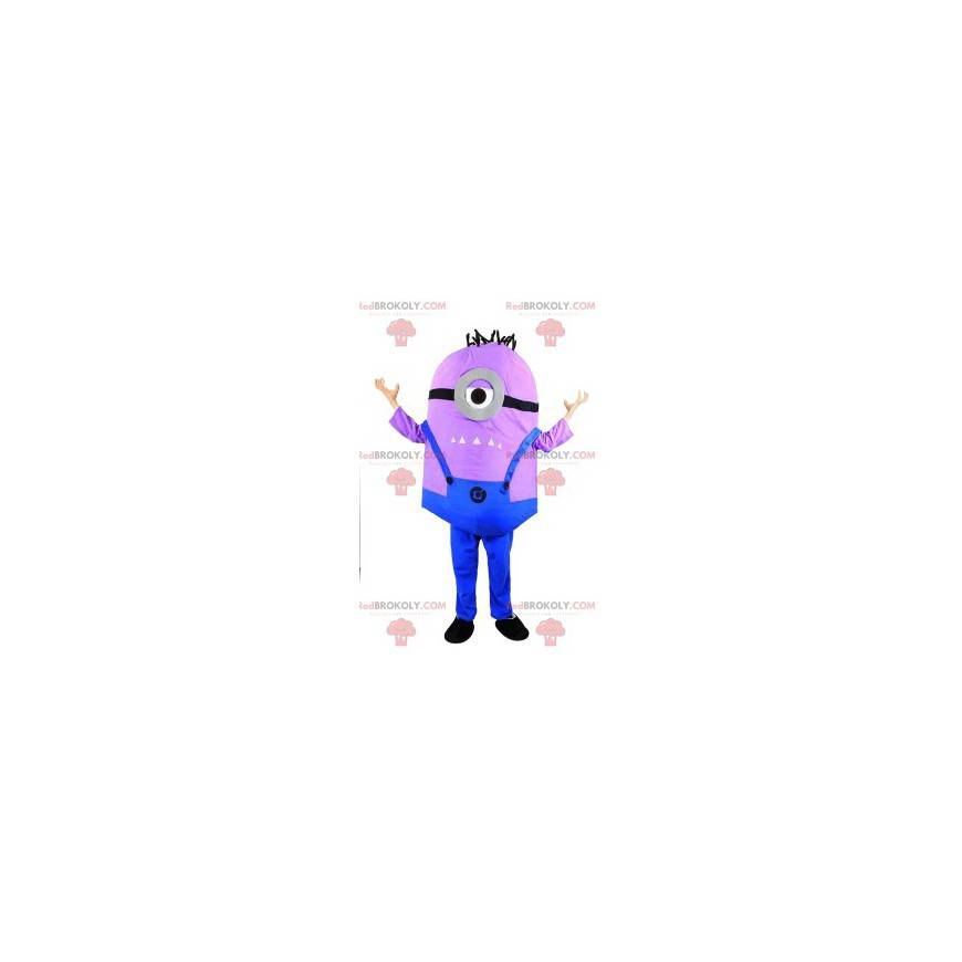 Purple Minion mascot, character of Me, ugly and nasty -