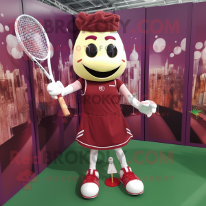 Maroon tennisketcher maskot...