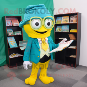 Teal Lemon mascotte kostuum...