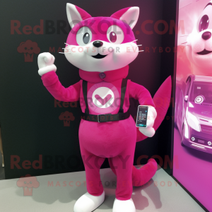 Magenta Cat mascotte...