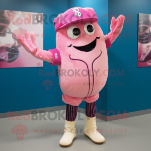 Pink baseball handske...