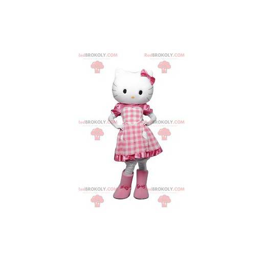 Hello Kitty mascotte, flirterige kleine witte kat -