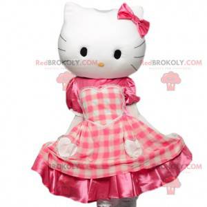 Hello Kitty mascotte, piccolo gatto bianco civettuolo -