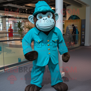 Turquoise chimpansee...