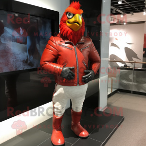 Red Chicken mascotte...