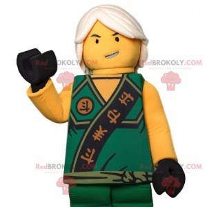Playmobil mascot, Asian warrior and his traditional outfit -
